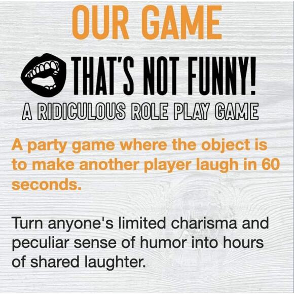 That’s NOT Funny! Ridiculous Role Play Party Game – Sealed, Ages 17+ - Picture 4 of 10